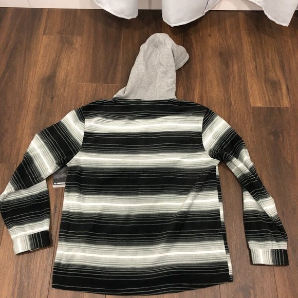 Colosseum Ohio State Striped Polar Fleece Full Zip Hoodie Sweater Mens Sz L Gray - Picture 8 of 8